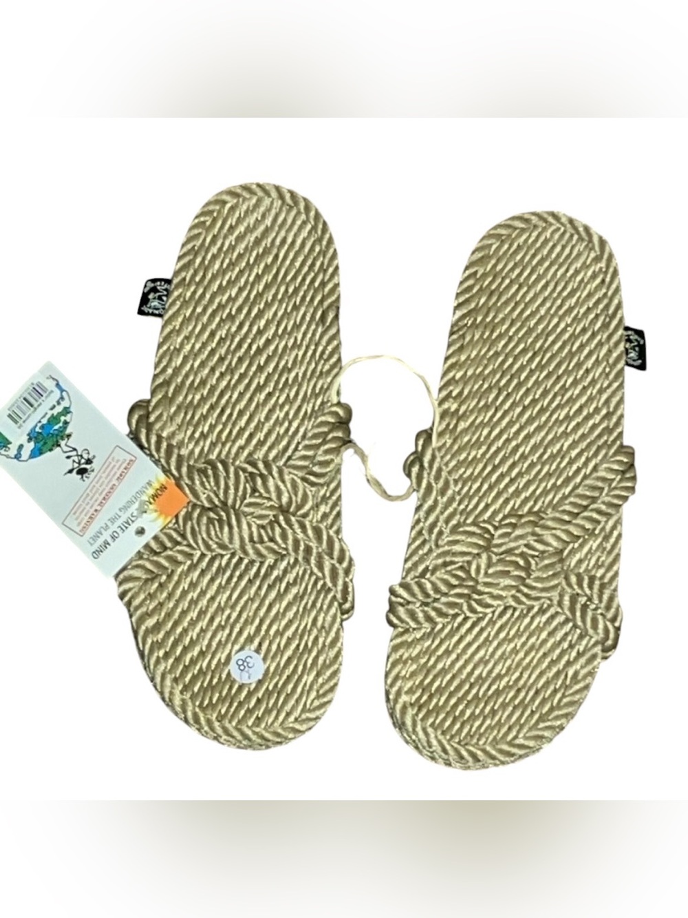 NOMADIC STATE OF MIND Sailor Knot Rope Sandals Knot-Style Rope Flip Flop Beige